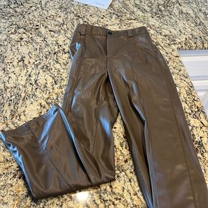 Zara leather pants
